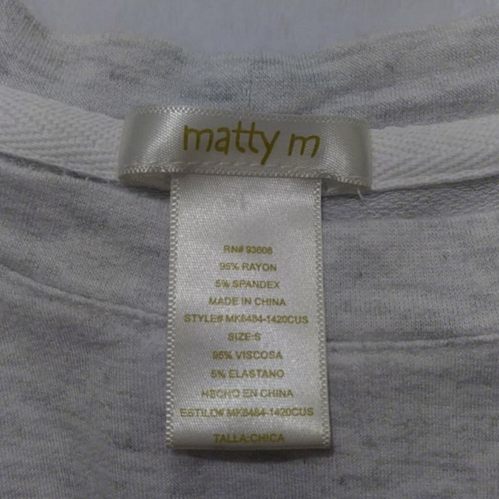 Matty M Comfortable Light Gray Top - Picture 10 of 10
